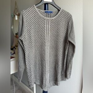 APT. 9 Women's Gray Chevron Knit Sweater, Size XL
